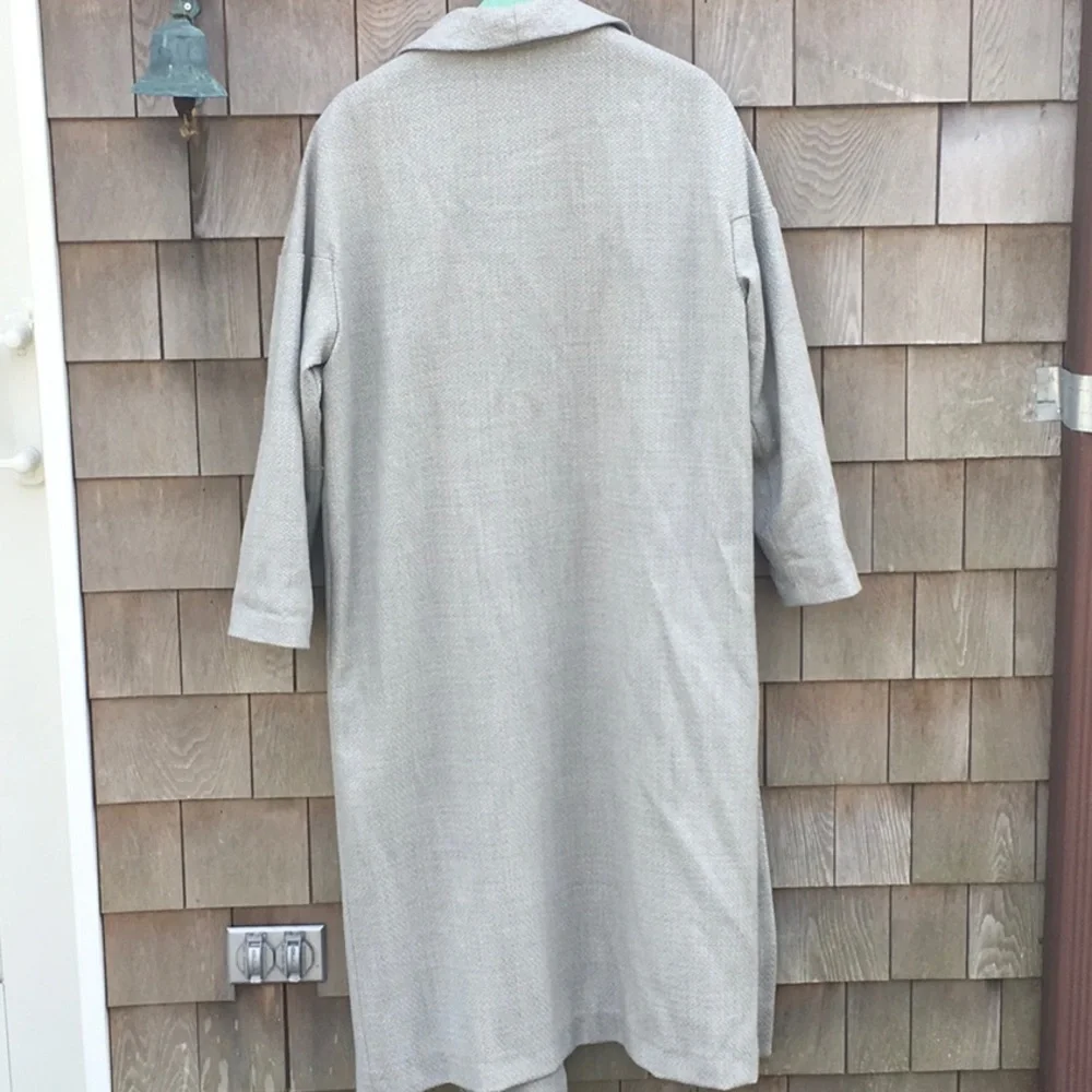 AYR Lightweight Wool Long Coat Unstructured - Picture 3 of 8